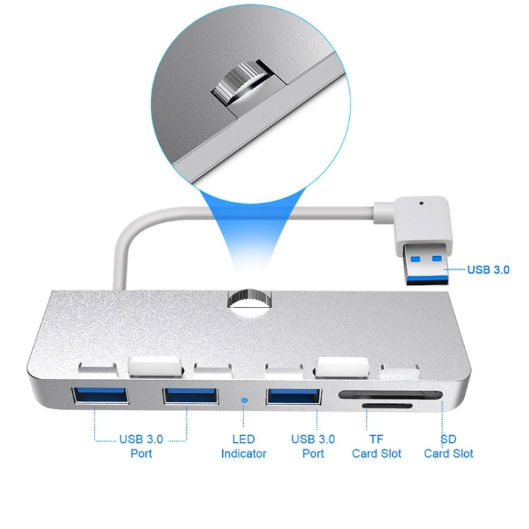 Rocketek HC412 USB3.0 x 3 + SD / TF Card Reader HUB Adapter - USB 3.0 HUB by ROCKETEK | Online Shopping UK | buy2fix