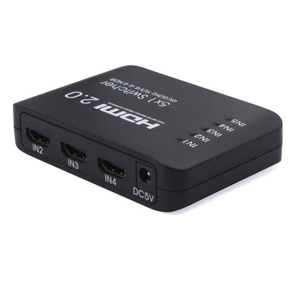 AYS-51V20 HDMI 2.0 5x1 4K Ultra HD Switch Splitter(Black) - Switch by buy2fix | Online Shopping UK | buy2fix