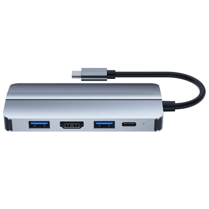 BYL-2109 5 in 1 USB-C / Type-C to USB Multifunctional Docking Station HUB Adapter - Computer & Networking by buy2fix | Online Shopping UK | buy2fix