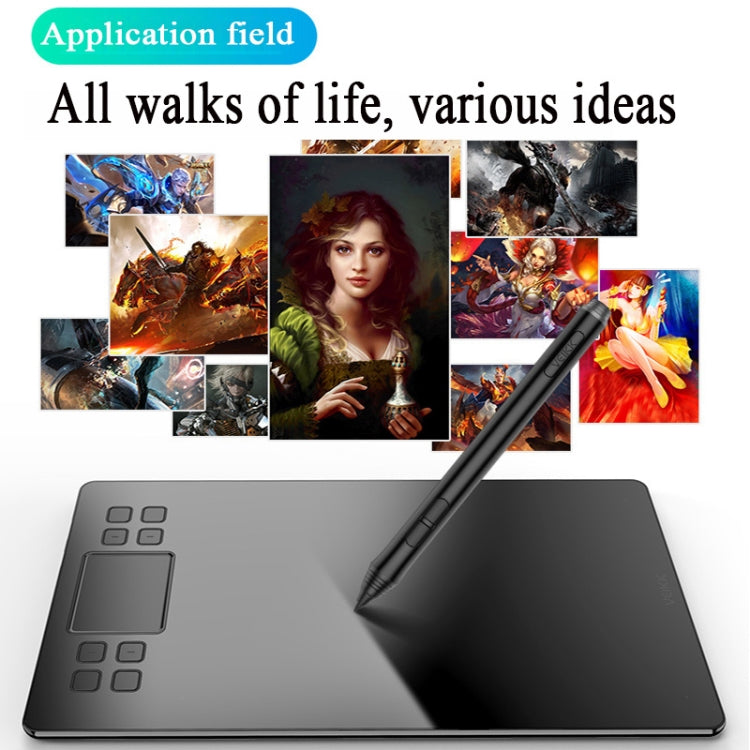 VEIKK A50 10x6 inch 5080 LPI Smart Touch Electronic Graphic Tablet, with Type-c Interface - Consumer Electronics by VEIKK | Online Shopping UK | buy2fix