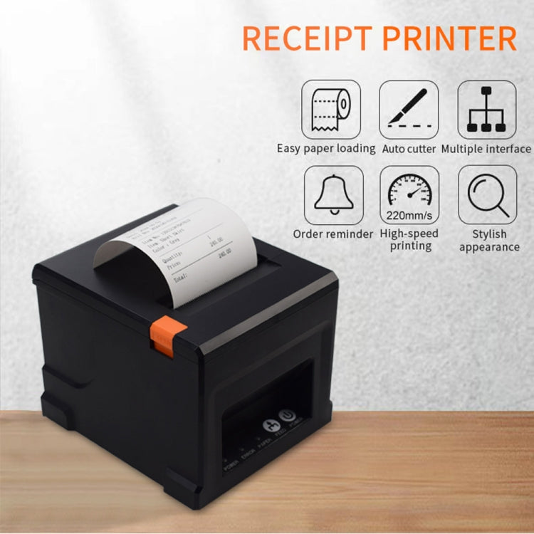 ZJ-8360 USB Auto-cutter 80mm Thermal Receipt Printer(UK Plug) - Consumer Electronics by buy2fix | Online Shopping UK | buy2fix