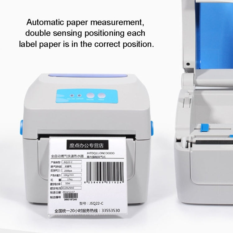 GPRINTER GP1324D Bluetooth USB Port Thermal Automatic Calibration Barcode Printer, Max Supported Thermal Paper Size: 104 x 2286mm - Consumer Electronics by Gainscha | Online Shopping UK | buy2fix