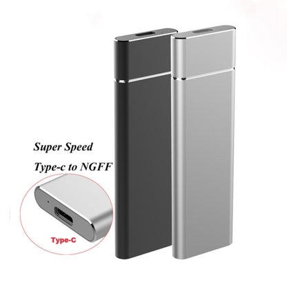 M.2 NGFF to USB-C / Type-C USB 3.1 Interface Aluminum Alloy SSD Enclosure (Silver) - HDD Enclosure by buy2fix | Online Shopping UK | buy2fix