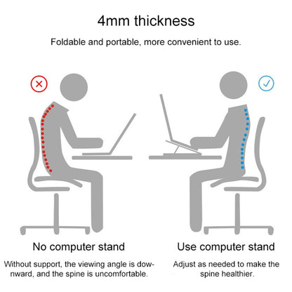 General-purpose Increased Heat Dissipation For Laptops Holder, Style: with Mobile Phone Holder with Rotation (Black) - Computer & Networking by buy2fix | Online Shopping UK | buy2fix