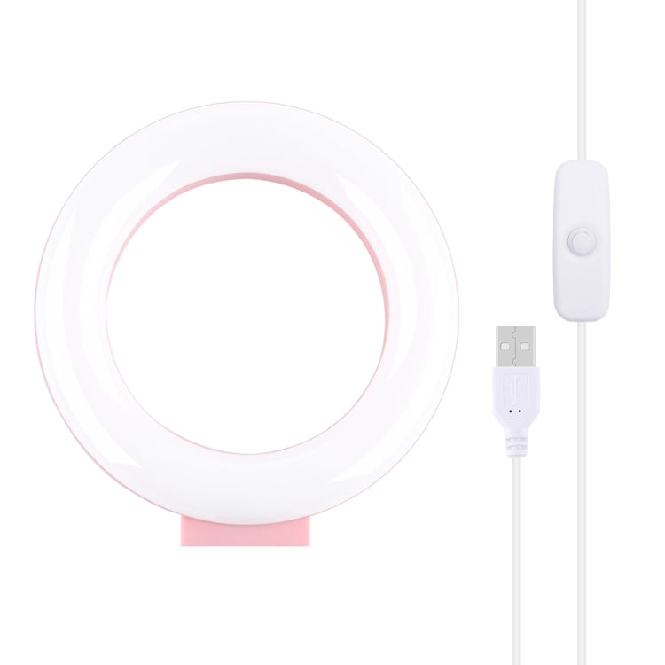 PULUZ 4.7 inch 12cm USB White Light LED Ring Vlogging Photography Video Lights(Pink) - Consumer Electronics by PULUZ | Online Shopping UK | buy2fix