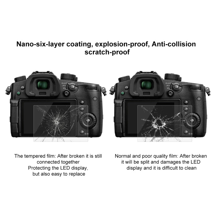 PULUZ 2.5D 9H Tempered Glass Film for Panasonic GH5, Compatible with Canon EOS M3 / M5 / M10 - Camera Accessories by PULUZ | Online Shopping UK | buy2fix