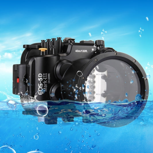 PULUZ 40m Underwater Depth Diving Case Waterproof Camera Housing for Canon EOS-5D Mark III (EF 24-105mm f/4L IS II USM) - Camera Accessories by PULUZ | Online Shopping UK | buy2fix