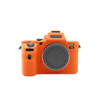 PULUZ Soft Silicone Protective Case for Sony ILCE-7MII / 7SMII / 7RMII(Orange) - Protective Case by PULUZ | Online Shopping UK | buy2fix