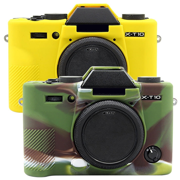PULUZ Soft Silicone Protective Case for FUJIFILM X-T20(Camouflage) - Camera Accessories by PULUZ | Online Shopping UK | buy2fix