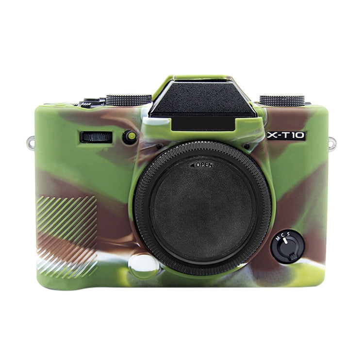 PULUZ Soft Silicone Protective Case for FUJIFILM XT10(Camouflage) - Camera Accessories by PULUZ | Online Shopping UK | buy2fix