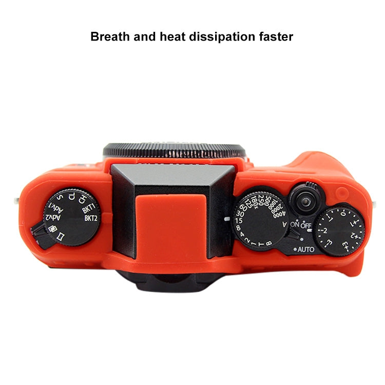 PULUZ Soft Silicone Protective Case for FUJIFILM XT10(Red) - Camera Accessories by PULUZ | Online Shopping UK | buy2fix