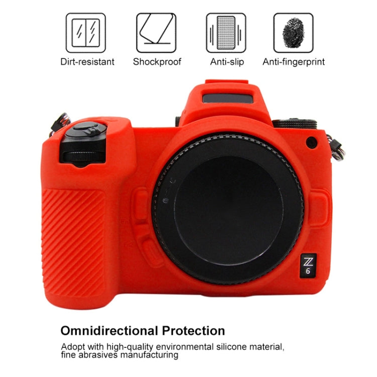 PULUZ Soft Silicone Protective Case for Nikon Z6 / Z7(Red) - Protective Case by PULUZ | Online Shopping UK | buy2fix