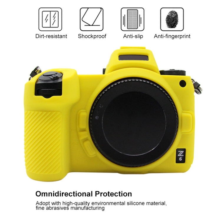 PULUZ Soft Silicone Protective Case for Nikon Z6 / Z7(Yellow) - Camera Accessories by PULUZ | Online Shopping UK | buy2fix