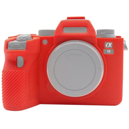 PULUZ Soft Silicone Protective Case for Sony ILCE-9M2/ Alpha 9 II / A92(Red) - Protective Case by PULUZ | Online Shopping UK | buy2fix