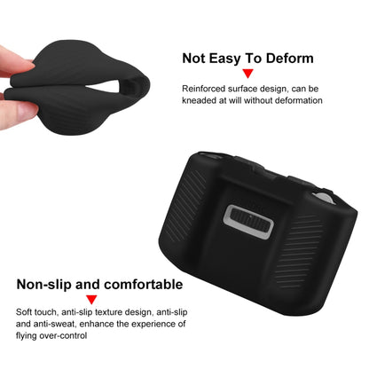 PULUZ Shockproof Anti-scratch Silicone Case with Neck Strap For DJI Neo / Mini 3 / 3 Pro / Mavic 3 / Air 2S / Mini 2 RC-N2 / RC-N1 / RC-N3 Remote Control(Black) - Cases & Bags by PULUZ | Online Shopping UK | buy2fix