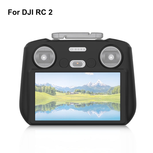 For DJI Mini 4 Pro / Air 3 Remote Control / DJI RC 2 with Screen PULUZ Silicone Protective Case (Black) - Others by PULUZ | Online Shopping UK | buy2fix