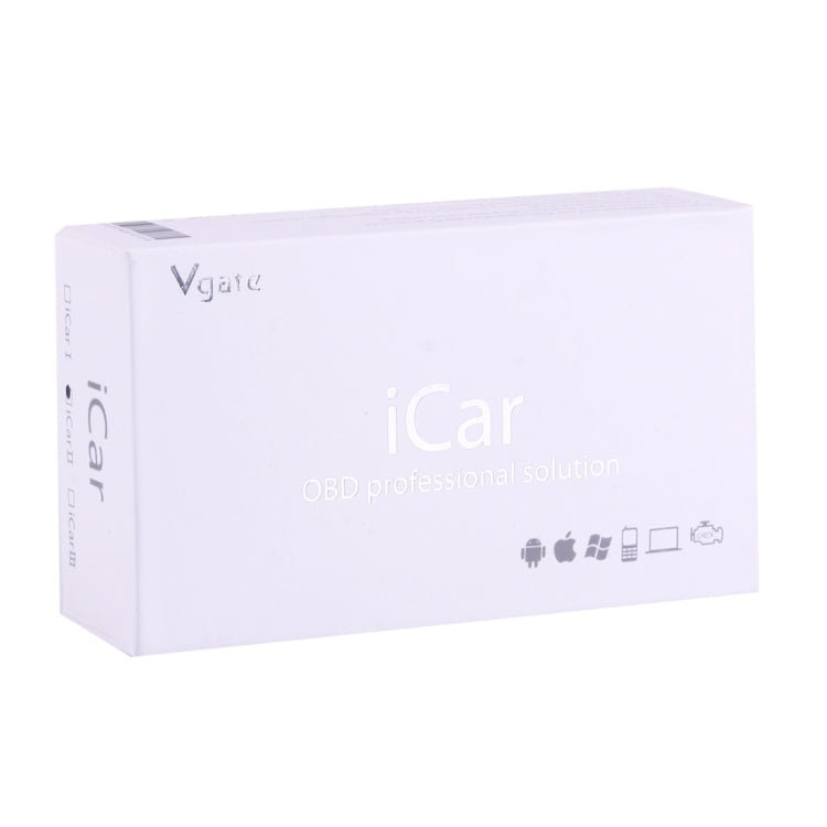 Vgate iCar II Super Mini ELM327 OBDII Bluetooth V3.0 Car Scanner Tool, Support Android OS, Support All OBDII Protocols(Orange + Black) - In Car by Vgate | Online Shopping UK | buy2fix