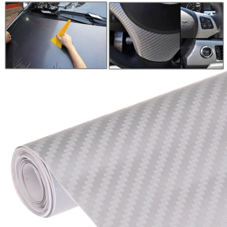 Car Decorative 3D Carbon Fiber PVC Sticker, Size: 127cm x 50cm - Auto Film by buy2fix | Online Shopping UK | buy2fix