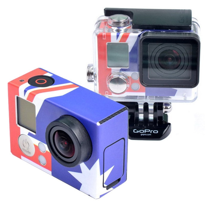 Retro AU Flag Pattern Case Sticker for GoPro HERO3+ /3 - DJI & GoPro Accessories by buy2fix | Online Shopping UK | buy2fix