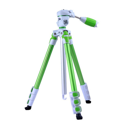 Fotopro S3 4-Section Folding Aluminum Legs Tripod PTZ Stand for SLR / Micro-SLR / Digital Cameras(Green) - Tripods by Fotopro | Online Shopping UK | buy2fix