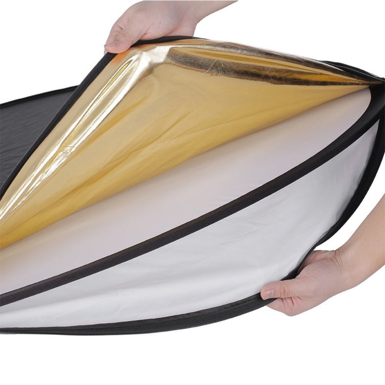 110cm 5 in 1 (Silver / Translucent / Gold / White / Black) Folding Photo Studio Reflector Board - Camera Accessories by buy2fix | Online Shopping UK | buy2fix