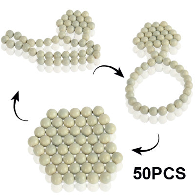 DIY Magic Puzzle / Buckyballs Magnet Balls with 50pcs Magnet Balls (Beige) -  by buy2fix | Online Shopping UK | buy2fix