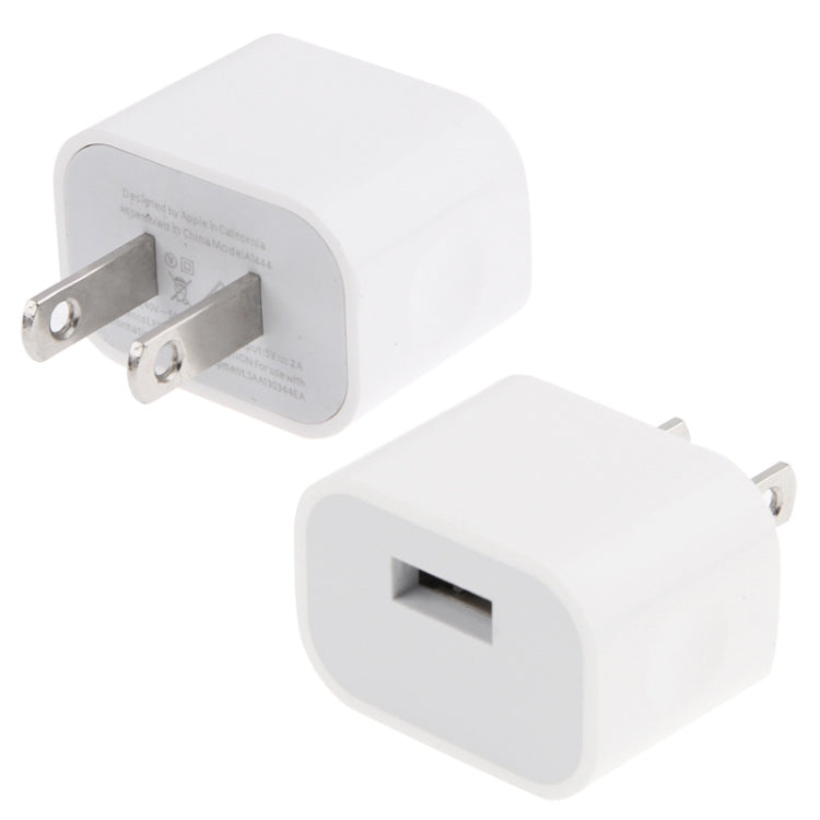 US Plug USB Charger Adapter(White) - Apple Accessories by buy2fix | Online Shopping UK | buy2fix