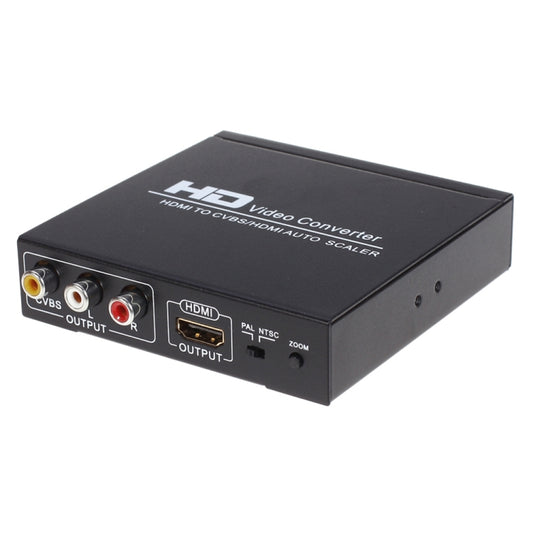 NK-10II HDMI to HDMI/CVBS /AV Scaler Box Video Converter(Black) - Computer & Networking by buy2fix | Online Shopping UK | buy2fix