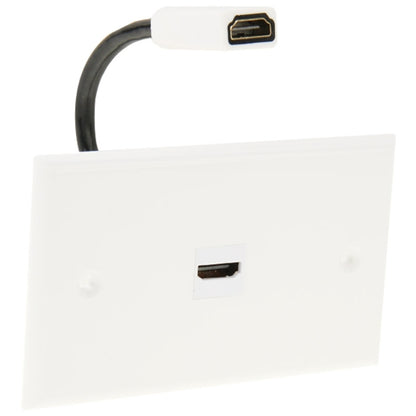 HDMI Female to HDMI Female Cable Wall Plate Panel, Cable Length: 18.5cm - Consumer Electronics by buy2fix | Online Shopping UK | buy2fix