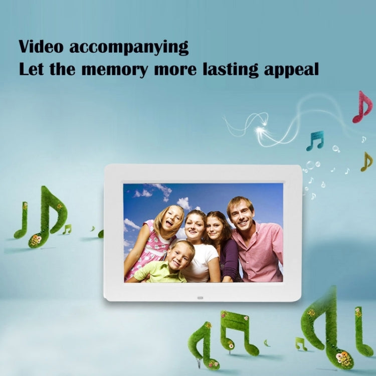 13 inch 1024 x 768 / 16：9 LED Widescreen Suspensibility Digital Photo Frame with Holder & Remote Control, Support SD / MicroSD / MMC / MS / XD / USB Flash Disk(White) - Consumer Electronics by buy2fix | Online Shopping UK | buy2fix