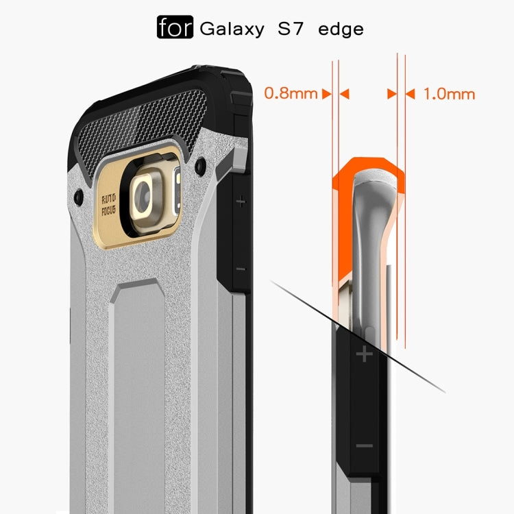 For Galaxy S7 Edge / G935 Tough Armor TPU + PC Combination Case (Grey) - Samsung Accessories by buy2fix | Online Shopping UK | buy2fix