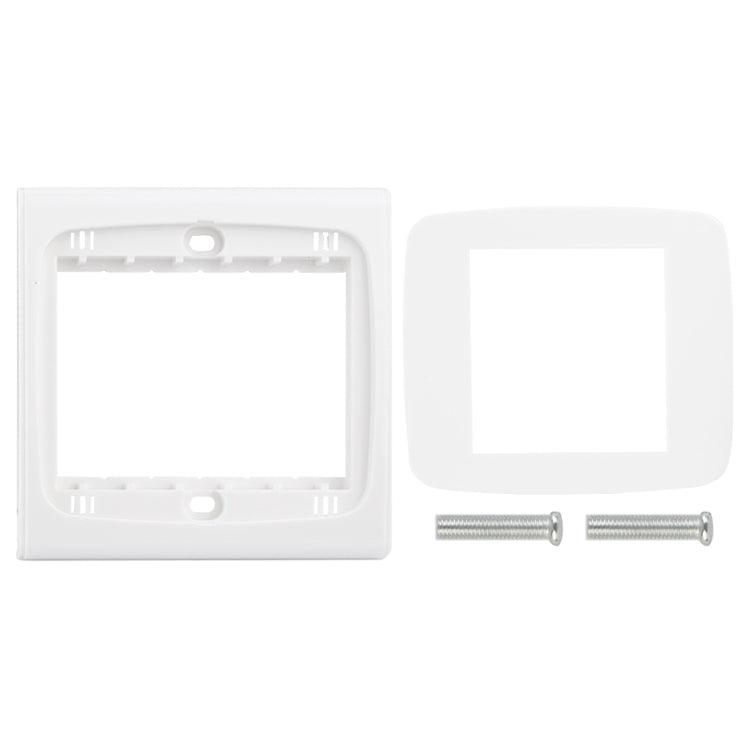 Wall Plate with Screw for Blank Inserts  - 3 Hole, Use around the world(White) - Consumer Electronics by buy2fix | Online Shopping UK | buy2fix