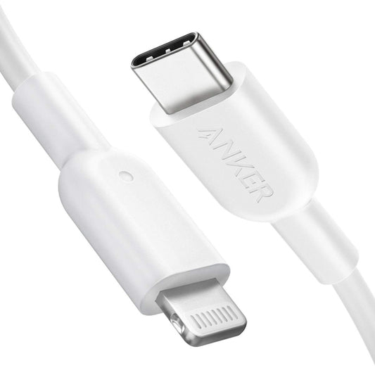 ANKER PowerLine II USB-C / Type-C to 8 Pin MFI Certificated Data Cable, Length: 0.9m(White) - Apple Accessories by ANKER | Online Shopping UK | buy2fix