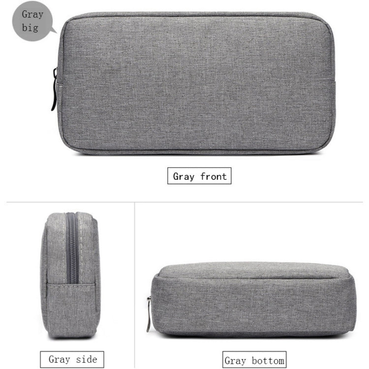 Multi-functional Headphone Charger Data Cable Storage Bag Power Pack, Size: L, 23 x 11.5 x 5.5cm(Grey) - Other by buy2fix | Online Shopping UK | buy2fix