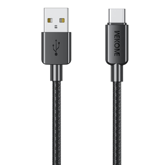 WEKOME WDC-03 Tidal Energy Series 6A USB to USB-C/Type-C Braided Data Cable, Length: 1m (Black) -  by WK | Online Shopping UK | buy2fix