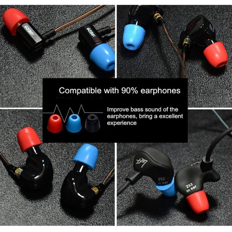 KZ 6 PCS Sound Insulation Noise Cancelling Memory Foam Earbuds Kit for All In-ear Earphone, Size: L & M & S(Red) - Apple Accessories by KZ | Online Shopping UK | buy2fix