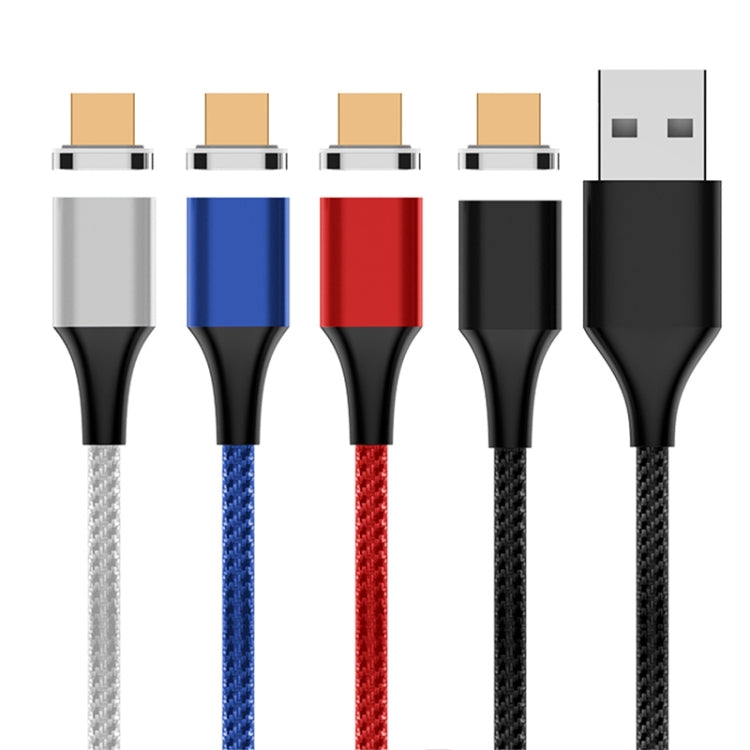 M11 5A USB to Micro USB Nylon Braided Magnetic Data Cable, Cable Length: 2m (Red) - Mobile Accessories by buy2fix | Online Shopping UK | buy2fix