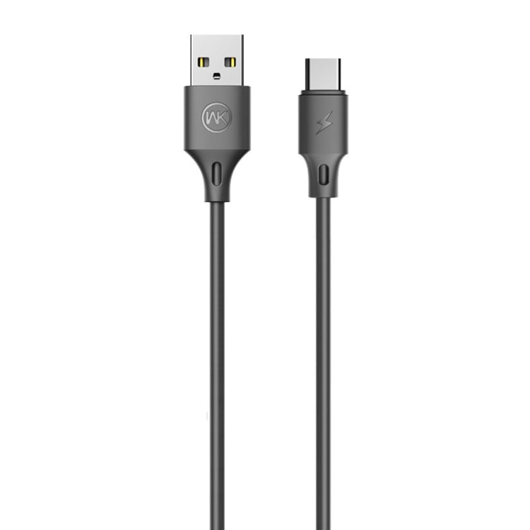 WK WDC-092 3m 2.4A Max Output Full Speed Pro Series USB to USB-C / Type-C Data Sync Charging Cable(Black) - USB-C & Type-C Cable by WK | Online Shopping UK | buy2fix