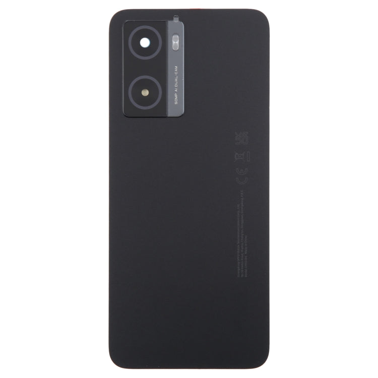 For OPPO A77 5G / A77s Original Battery Back Cover with Camera Lens Cover(Black) - Repair & Spare Parts by buy2fix | Online Shopping UK | buy2fix