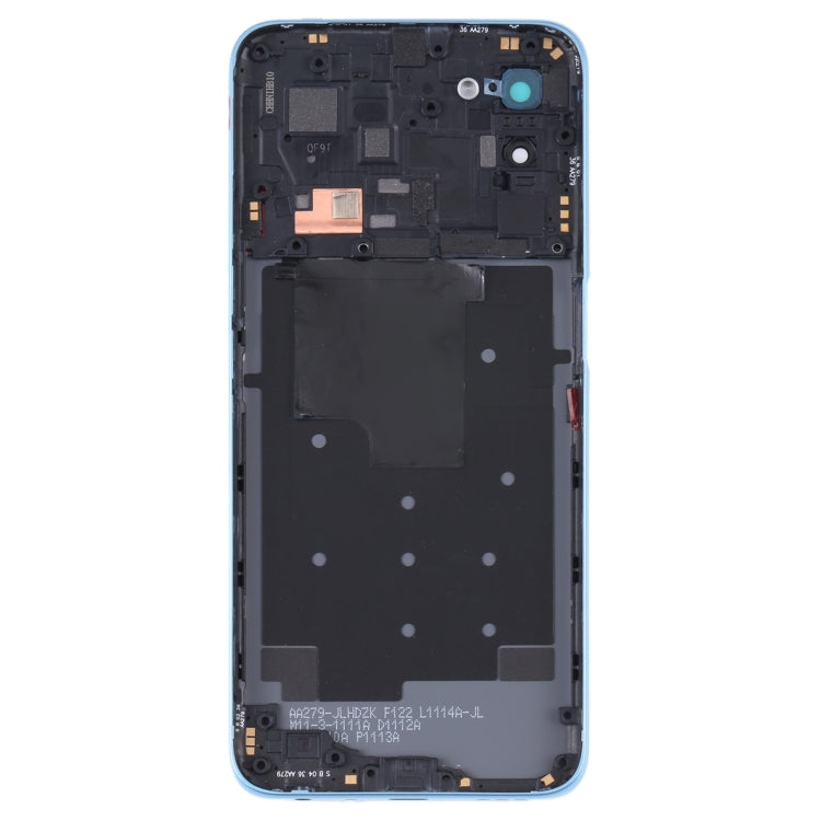 Battery Back Cover with Middle Frame for OPPO A56 5G(Blue) - Repair & Spare Parts by buy2fix | Online Shopping UK | buy2fix