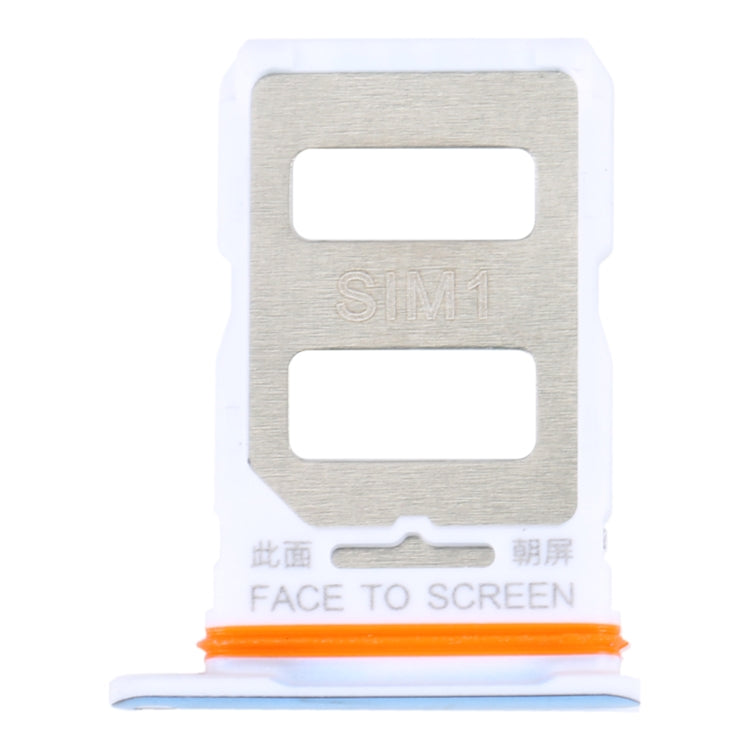 For Xiaomi Redmi K50 Ultra SIM Card Tray + SIM Card Tray (Blue) - Card Tray by buy2fix | Online Shopping UK | buy2fix