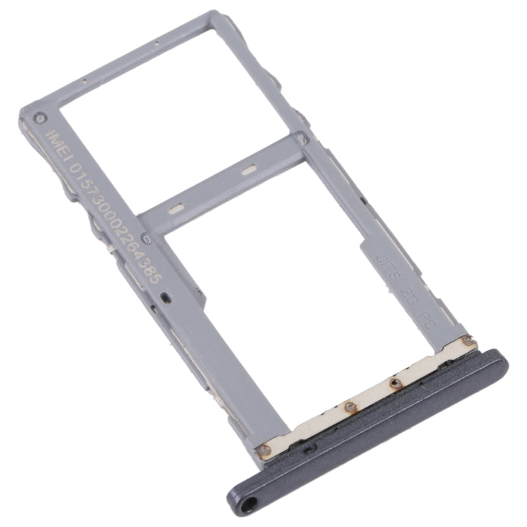 For Alcatel 3L 2020 Original SIM Card Tray + Micro SD Card Tray (Grey) - Card Tray by buy2fix | Online Shopping UK | buy2fix