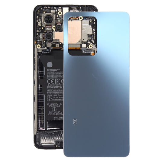 For Xiaomi Redmi Note 12 Pro Glass Battery Back Cover(Blue) - Back Cover by buy2fix | Online Shopping UK | buy2fix