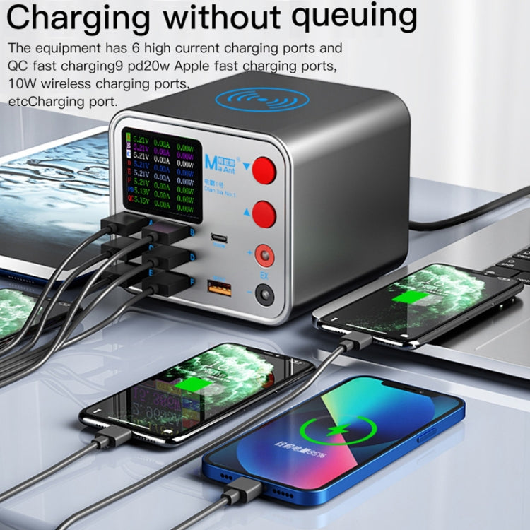 MaAnt Dianba NO.1 Multi-port Wireless USB PD Charger, EU Plug - Repair & Spare Parts by buy2fix | Online Shopping UK | buy2fix