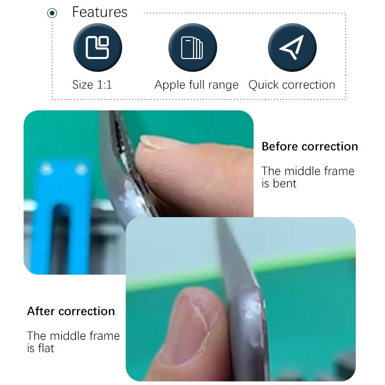 TBK-215A Mobile Phone Middle Frame Deformation and Bending Correction Repair Fixture - Repair Fixture by TBK | Online Shopping UK | buy2fix