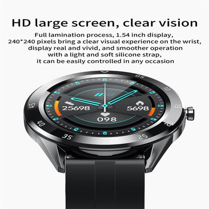 Y10 1.54inch Color Screen Smart Watch IP68 Waterproof,Support Heart Rate Monitoring/Blood Pressure Monitoring/Blood Oxygen Monitoring/Sleep Monitoring(Coffee) - Smart Wear by buy2fix | Online Shopping UK | buy2fix