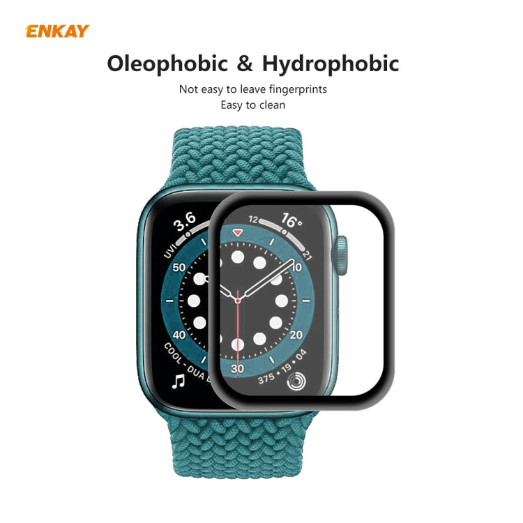 For Apple Watch 6/5/4/SE 44mm 5 PCS ENKAY Hat-Prince 3D Full Screen Soft PC Edge + PMMA HD Screen Protector Film - Watch Cases by ENKAY | Online Shopping UK | buy2fix