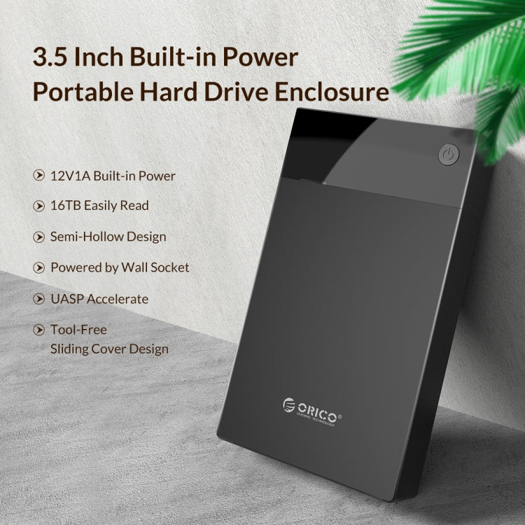 ORICO 3599U3 3.5-Inch Portable Hard-Drive Enclosure - HDD Enclosure by ORICO | Online Shopping UK | buy2fix