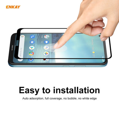 For Nokia 3.4 2 PCS ENKAY Hat-Prince Full Glue 0.26mm 9H 2.5D Tempered Glass Full Coverage Film - Nokia Tempered Glass by ENKAY | Online Shopping UK | buy2fix