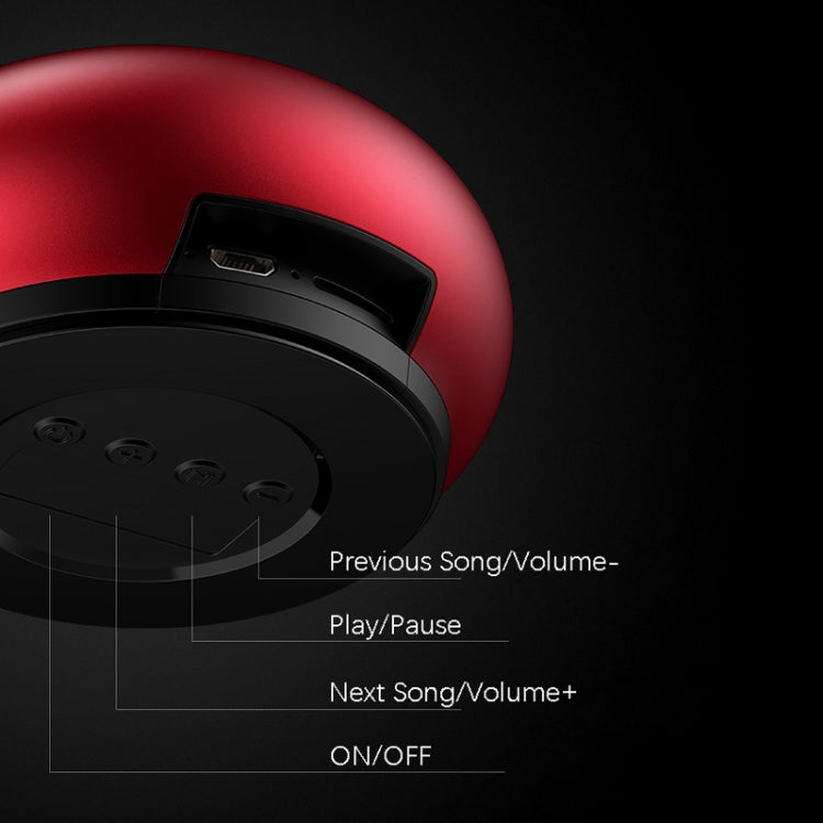 EWA A110 IPX5 Waterproof Portable Mini Metal Wireless Bluetooth Speaker Supports 3.5mm Audio & 32GB TF Card & Calls(Red) - Mini Speaker by EWA | Online Shopping UK | buy2fix